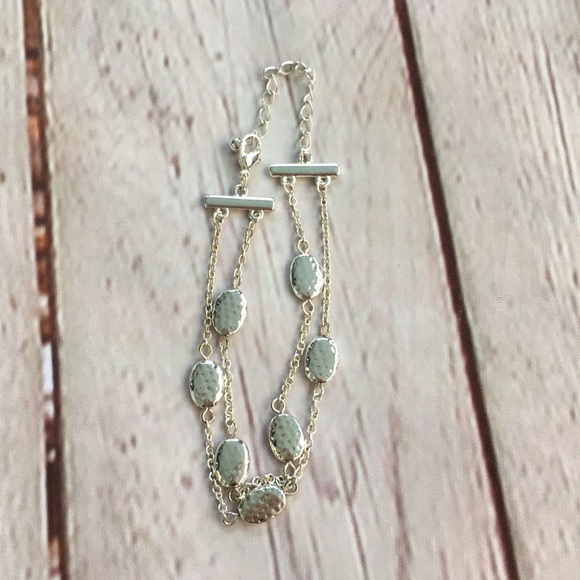 Silver Double Stranded Bracelet - Picture 3 of 5